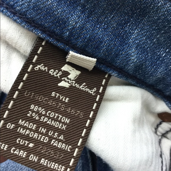 7 For All Mankind Crystal Detailed Jeans NEW - Picture 3 of 5